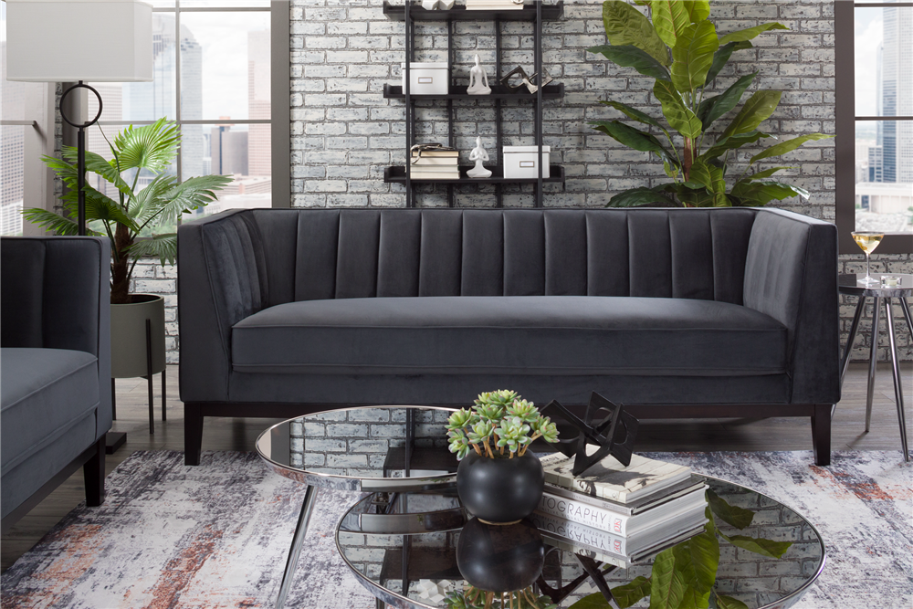 Modern grey sofa- The Calais Collection